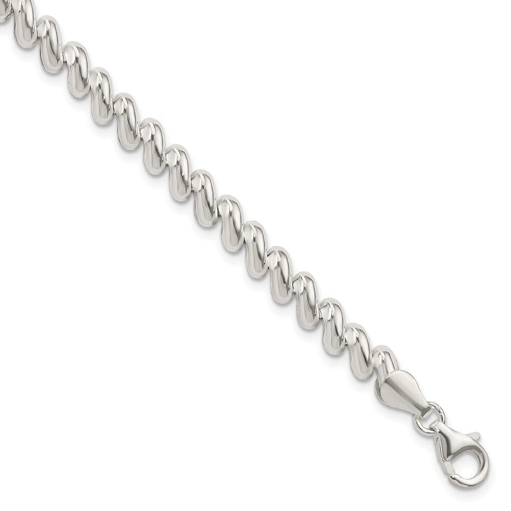 Kazi Luxury Sterling Silver 6mm San Marco Bracelet